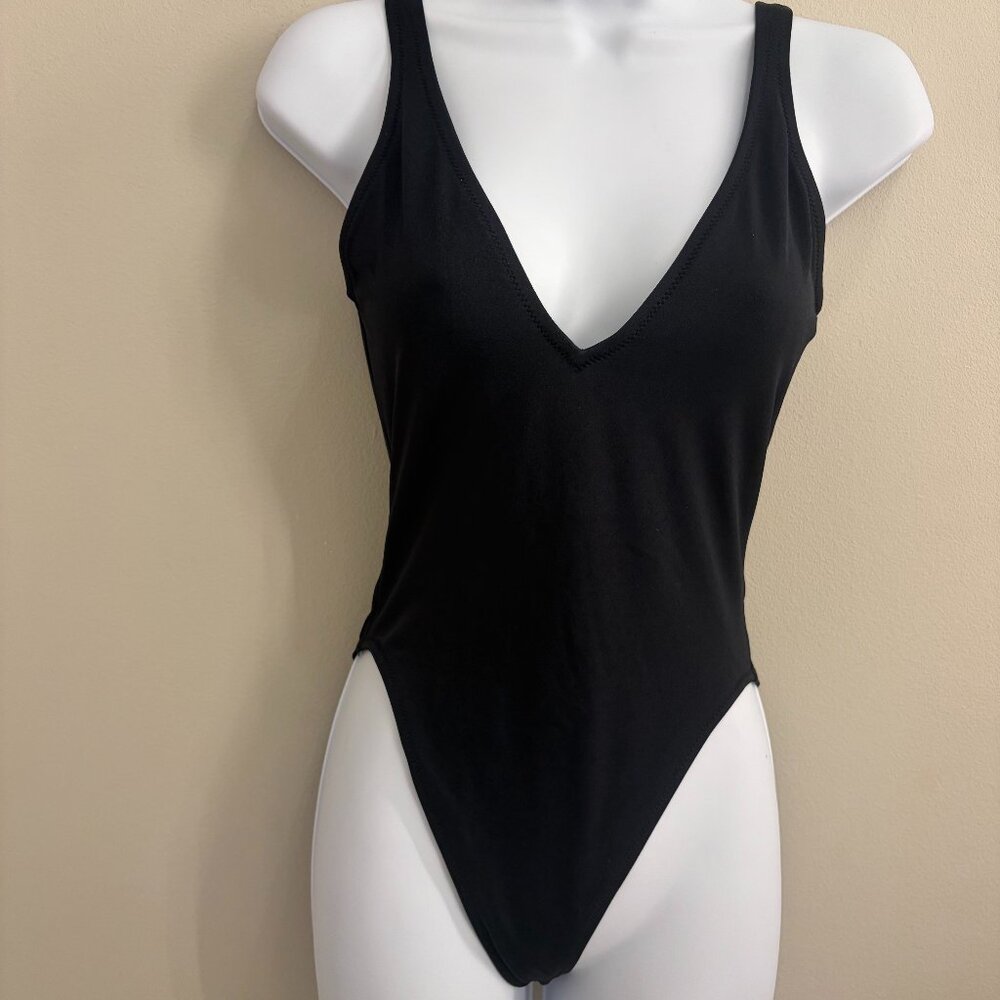 J Crew One Piece Black Bathing Suit Sz 8
